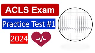 ACLS Practice Test 2024  30 Questions Answers AHA Advanced Cardiovascular Life Support [upl. by Olen]