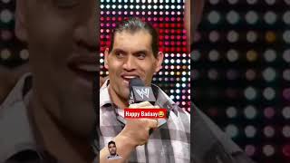 The great Khali wishes John Cena Happy Birthday to you John Cena khali cena carmelohaye [upl. by Anahsohs245]