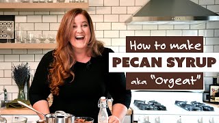 How to make Orgeat  PECAN SYRUP RECIPE [upl. by Nohsal]