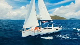 BVI Sailing Vacation  Moorings 423  Luff Out Loud Drone DJI [upl. by Suez]