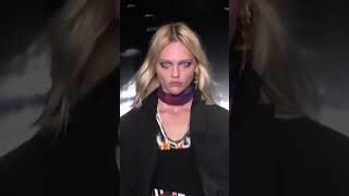 Sasha Pivovarova in Dsquared FallWinter 2019 FashionShow [upl. by Ytsanyd748]