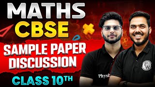 MATHS CBSE SAMPLE PAPER DISCUSSION  CLASS 10th BOARD 2024 [upl. by Llert]