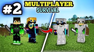 MADE ARMOUR IN MINECRAFT MULTIPLAYER SURVIVAL SERIES EPISODE 2 IN HINDI [upl. by Retxab]