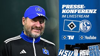 RELIVE PRESSEKONFERENZ MIT STEFFEN BAUMGART I HSV vs FC Schalke 04 I 13 Spieltag [upl. by Nujra]