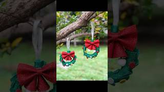 Christmas wreath easy to make diy handmade christmas christmasdecorations shorts art cute [upl. by Akiv275]