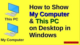 Show My Computer on Desktop in Windows Step By Step [upl. by Nedyarb]