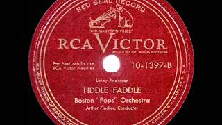 1948 HITS ARCHIVE Fiddle Faddle  Boston Pops 1st recorded version [upl. by Allis]