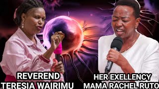 REVTERESIA WAIRIMU ampEXELENCY RACHEL RUTOTWO WOMEN HEALED OF CANCER IN THE MIDDLE OF THE SERVICE [upl. by Anayad]