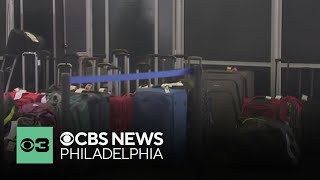 American Airlines travelers at PHL frustrated after waiting hours  or days  for luggage [upl. by Nagaer]