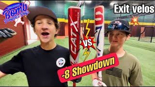 8 Showdown  MARUCCI CatX vs Dirty South Bats SWAG S7  USSSA baseball bat review [upl. by Briny413]