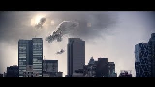 HITFILM Tutorial  3D Spaceship composite into a city scene [upl. by Ehtiaf317]