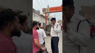 Modified bullet silencer का किया चालानTHE TRAFFIC COP PRASHANT TOMAR shorts shortsfeed [upl. by Halihs621]