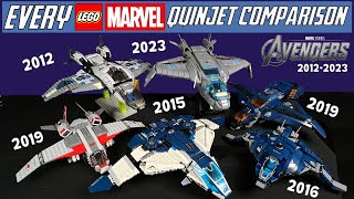 EVERY LEGO Quinjet COMPARISON 6869 76032 76051 76126 76127 76248 [upl. by Nicolis]