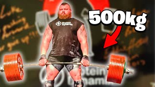 1102lb  500kg Deadlift World Record ft Eddie Hall [upl. by Ludwog]