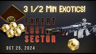 Bringing Back The ARBALEST on Todays Expert Lost Sector  Destiny 2 Oct 25 2024 [upl. by Shushan]