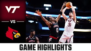 Virginia Tech vs Louisville Game Highlights  202324 ACC Mens Basketball [upl. by Trebbor]