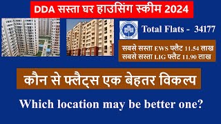 DDA Sasta Ghar Housing Scheme 2024 🔥I EWS and LIG flats I DDA के सबसे सस्ते फ्लैट्स I Flats in Delhi [upl. by Keiryt]