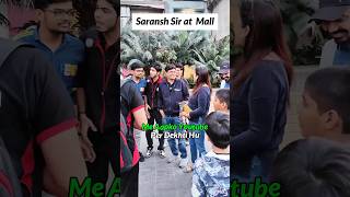 Saransh Sir को देख के Parents का Shocking Reaction 🥹❤️ shorts esaral jee neet kota viral [upl. by Annoeik]