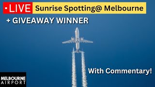 🔴 LIVE EPIC Melbourne Airport Action  GIVEAWAY  MEL Plane Spotting [upl. by Saretta]