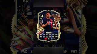 Hakimi Ligue 1 TOTS Card Coming Stats Predicted  EAFC 24 FC24 shorts [upl. by Tlihcox92]