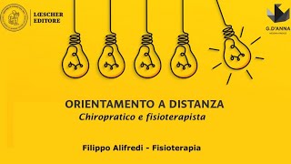 Orientamento a distanza  Chiropratico e fisioterapista [upl. by Beatrix]