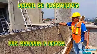 Ep 1  ¿Cómo se construye una Moldura o Repisa  Para una ventana  CONSTRUCCIONES IDEALES [upl. by Esteban513]