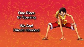 One Piece OP 1  We Are Lyrics [upl. by Bernice286]