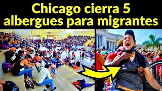 ¡Chicago se cansó Población logra cierre de 5 refugios para migrantes [upl. by Collis428]