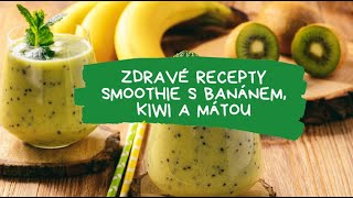 Zdravé recepty Smoothie s banánem a kiwi Fit recept Shorts [upl. by Naugan]