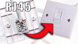 How to Wire Up Ethernet Wall Jacks Cat5e  Cat6  Cat7 keystone jack wiring tutorial [upl. by Lonier]