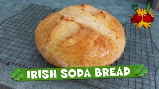 HOW TO MAKE TRADITIONAL IRISH SODA BREAD RECIPE  Happy St Patricks Day [upl. by Edlyn]