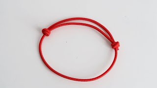 Adjustable Sliding Knot Bracelet Tutorial [upl. by Eelrahc]