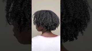 Traditional Sewin 4b 4c hair  wash and go sewin explorepage hairstyles shortfeed curlyhair [upl. by Nylla352]