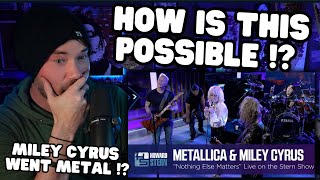 Metal Vocalist First Time Reaction to Miley Cyrus and Metallica “Nothing Else Matters” Live [upl. by Niwre]