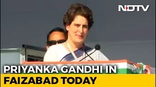 Priyanka Gandhi Vadra To Visit Faizabad Today [upl. by Nnahaid261]