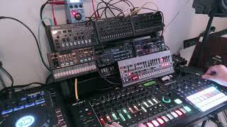 Future Past Break Beat Jam Roland TR8S JX08 Novation Circut Tracks [upl. by Tam714]