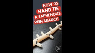 Lets tie a saphenous vein branch [upl. by Minsat]