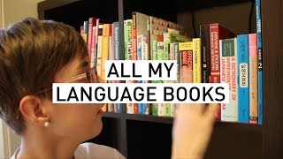 Cleaning out my language books  Bookshelf tour with a twist [upl. by Adnaloy]