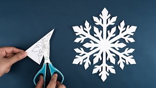 How to make Snowflakes out of paper  Paper Snowflake 44  Christmas Ornaments [upl. by Bohi]