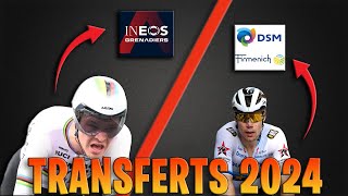 TRANSFERTS CYCLISME 2024  WORLD TOUR ET PRO TEAM PARTIE 1 [upl. by Darton430]