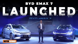 BYD eMAX 7 Indias First Electric 6 amp 7Seater MPV  530 km Range [upl. by Ehctav465]