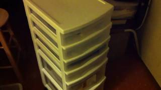 Random Product Review  Gracious Living  Plastic Storage Drawers 4 shalow 2 deep [upl. by Zined751]