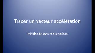 construire vecteur accélération [upl. by Elsbeth]