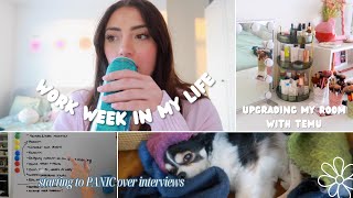 WEEK IN MY LIFE VLOG  The interview prep is getting SERIOUS ft Temu Haul [upl. by Ecnahoy]