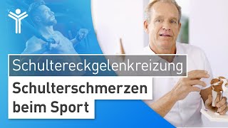 Schulterschmerzen beim Sport – Experten Tipps zur Schultereckgelenkreizung von Dr Stefan Preis [upl. by Berwick]