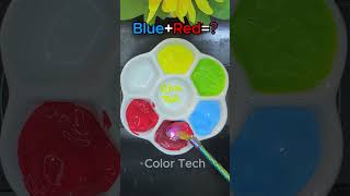 Color mixing recipes from red blue yellow colors shorts mixing painting [upl. by Ntsud]