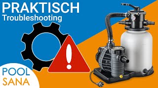 Praktisch POOLSANA Troubleshooting Sandfilteranlage [upl. by Nosaj]