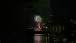 Fireworks at the Waikiki beach 爱生活 正能量 hawaii [upl. by Ellerihs]