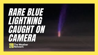 Pilot Films Rare ‘Blue Lightning’ Phenomenon Fit for a Marvel Movie [upl. by Ordnazil314]