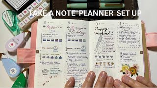 How I Use My Take A Note Planner Planner Flip Through amp Set Up Ideas [upl. by Lenwood]